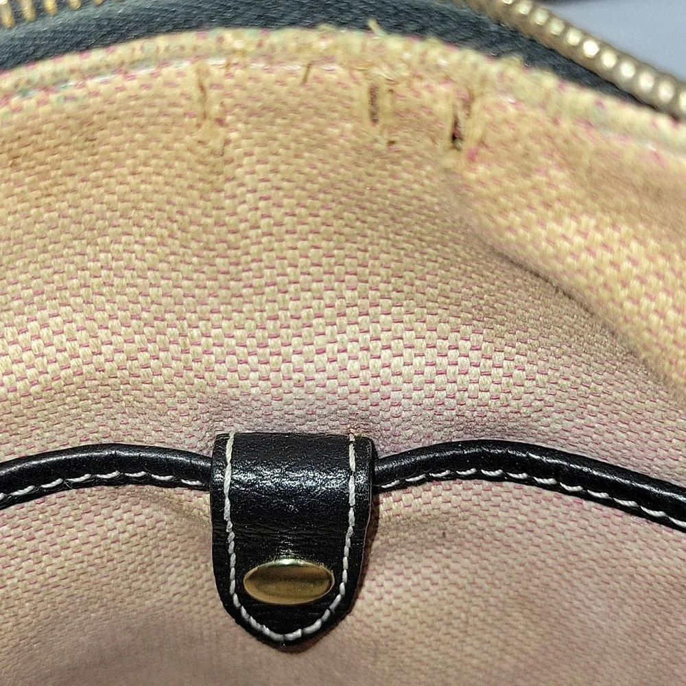 Dooney & Bourke Black Pebble Leather Shoulder Bag